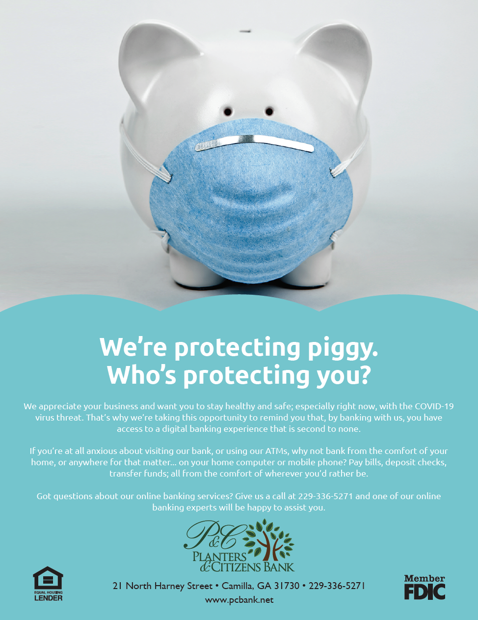 We're protecting Piggy, who's protecting you?